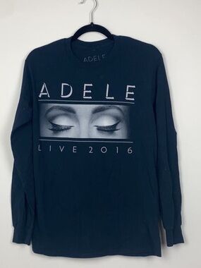 Official “Adele Live 2016” World Tour Long Sleeve Concert Merch Shirt Small